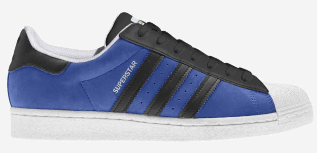 adidas superstar suede blue